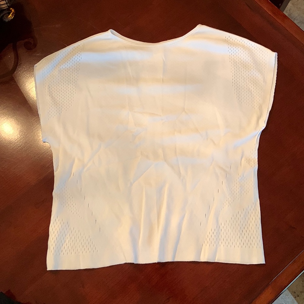 Adidas top white Sz small